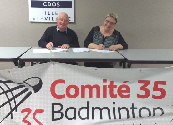 35 Rennes Signature Convention Ligue Codep 35 Assises du Badminton